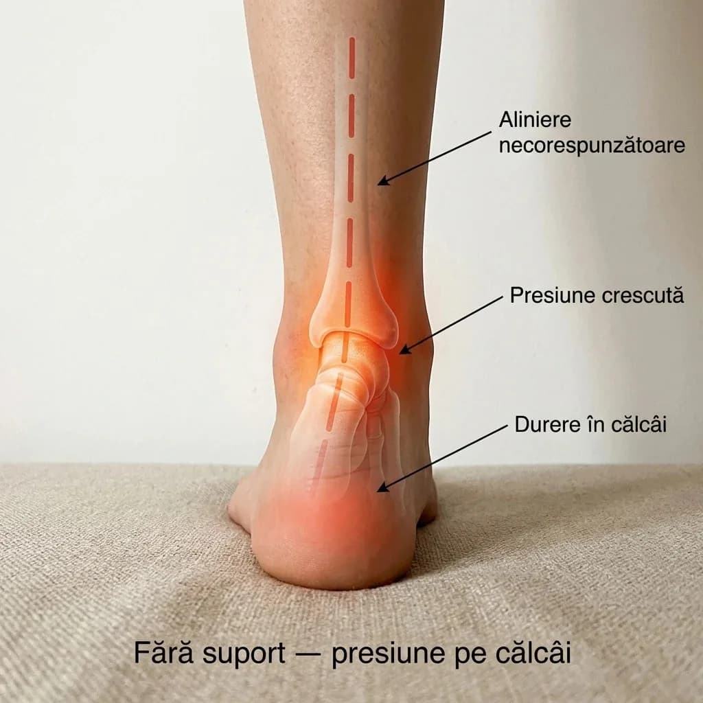 Branțuri ortopedice cu gel CloudFoam, amortizare 4D și suport pentru boltă 6