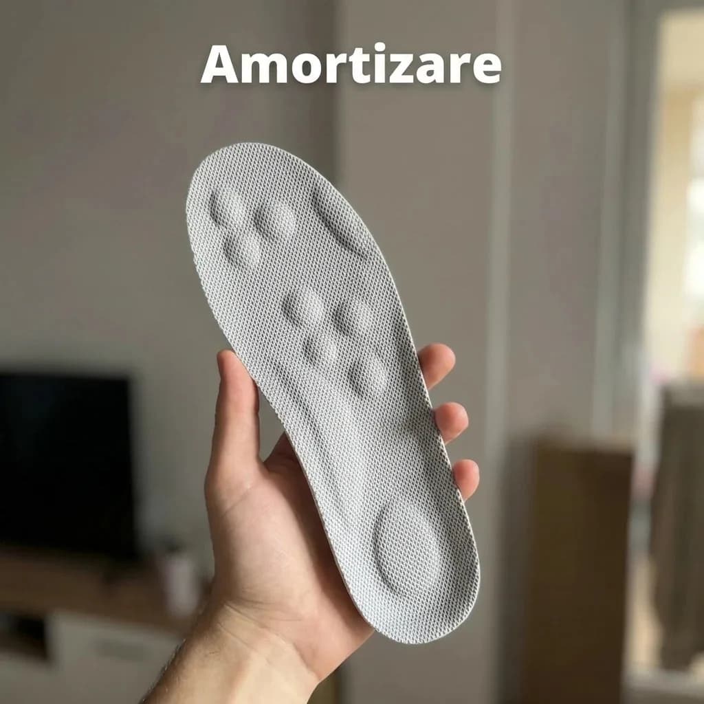Branțuri ortopedice cu gel CloudFoam, amortizare 4D și suport pentru boltă 4